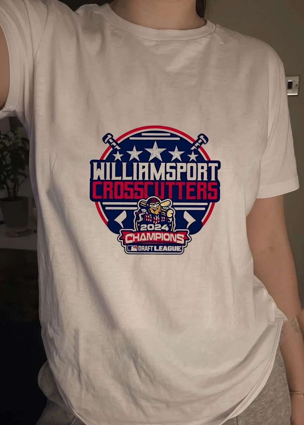 Williamsport Crosscutters 2024 Champions Draft League shirt