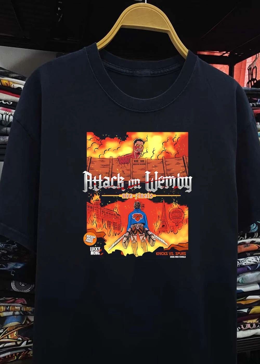 Knicks vs Spurs Attack on Wemby NBA Finals Shirt
