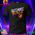 Baltimore Orioles Personalized Name Number Black Hustle Shirt
