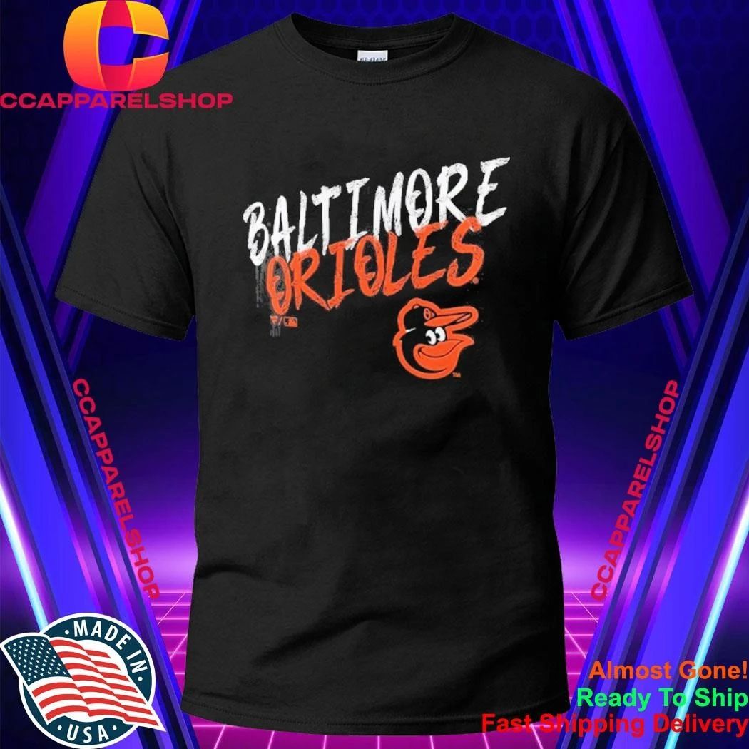 Baltimore Orioles Personalized Name Number Black Hustle Shirt
