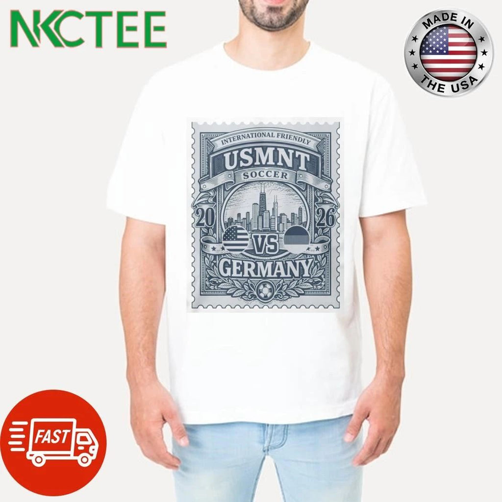 Usmnt Vs Germany 2026 International Friendly Match Up Stamp Shirt