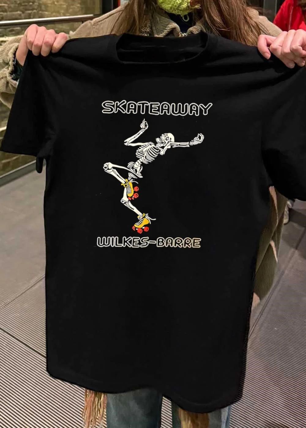 Skeleton roller skating Skateaway Wilkes Barre SKATEAWAY WILKES BARRE shirt