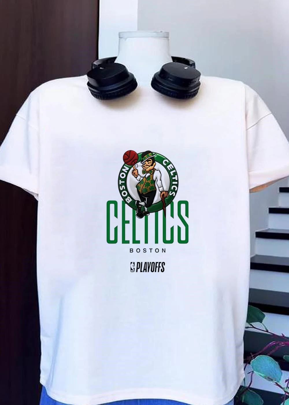 Boston Celtics Playoffs Official Logo T-Shirt