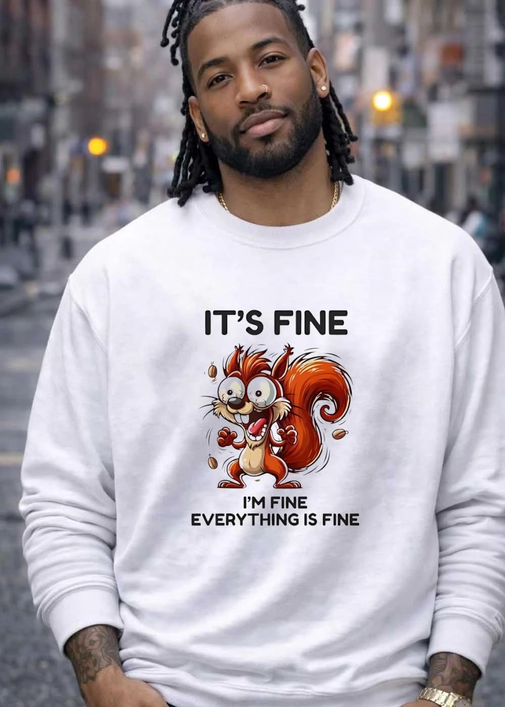 It’s Fine I’m Everything Is Fine Squirrel T-Shirt