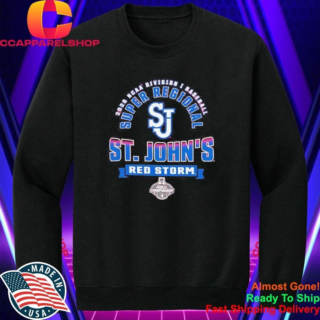 2026 St Johns Red Storm NCAA Division I Baseball Super Regional Championship Shirt