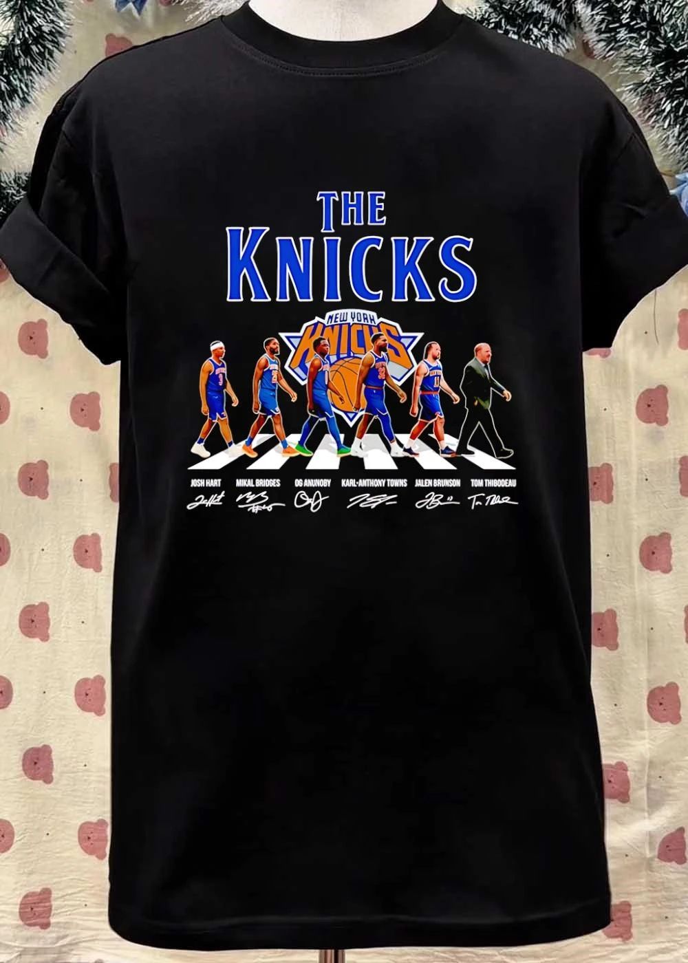 The Knicks Abbey Road Josh Hart Mikal Bridges OG Anunoby Karl-Anthony Towns Jalen Brunson Tom Thibodeau Signatures shirt