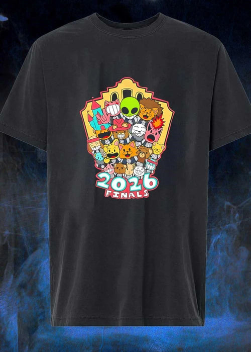 2026 Finals Cartoon Characters Group Celebration T-Shirt