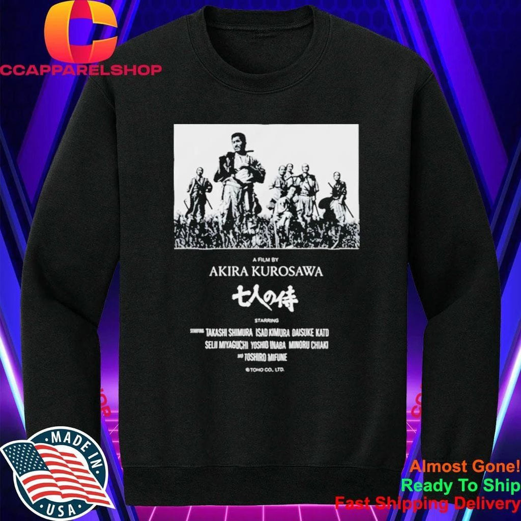 2026 Hideo Kojima Seven Samurai Poster Akira Kurosawa Shirt