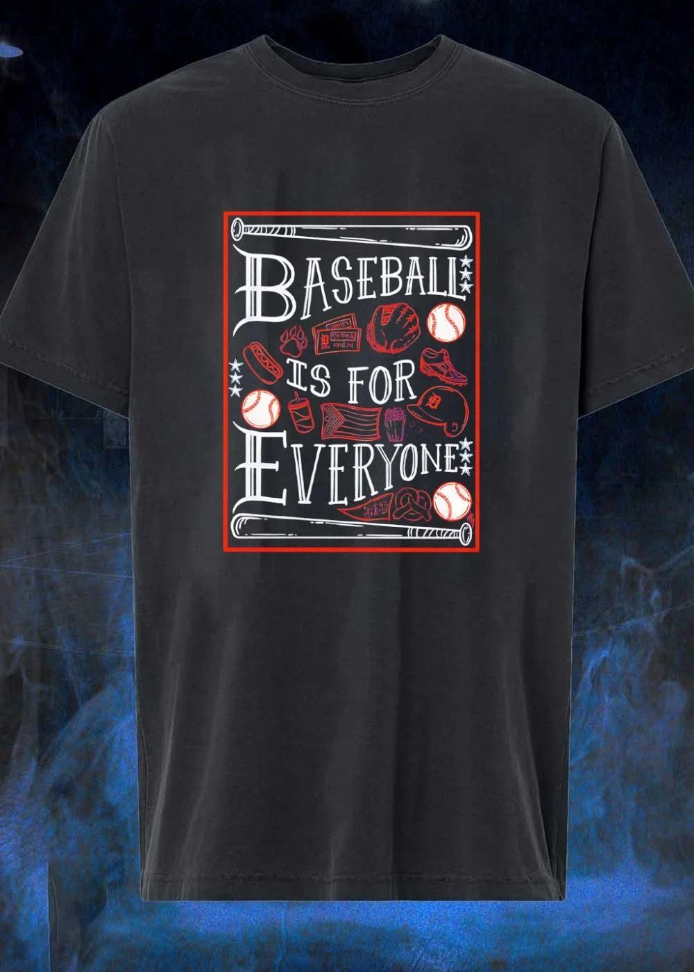 Detroit Tigers Baseball Is for Everyone 313 Fan T-Shirt