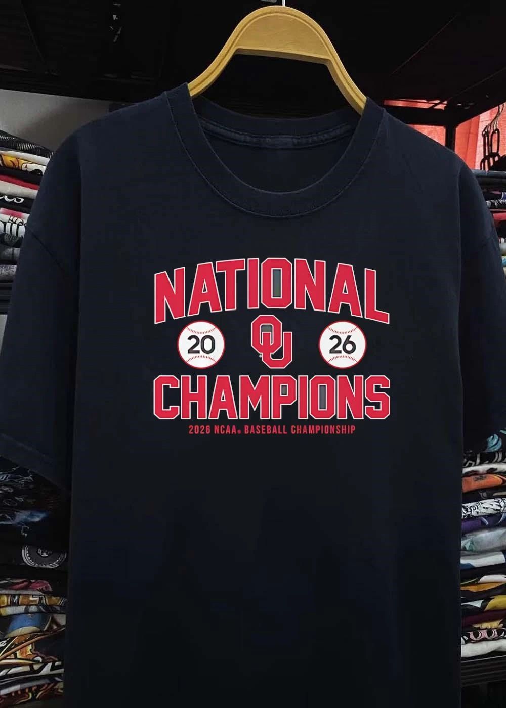 47 Brand Official OU National Champions 2026 NCAA Baseball Championship shirt