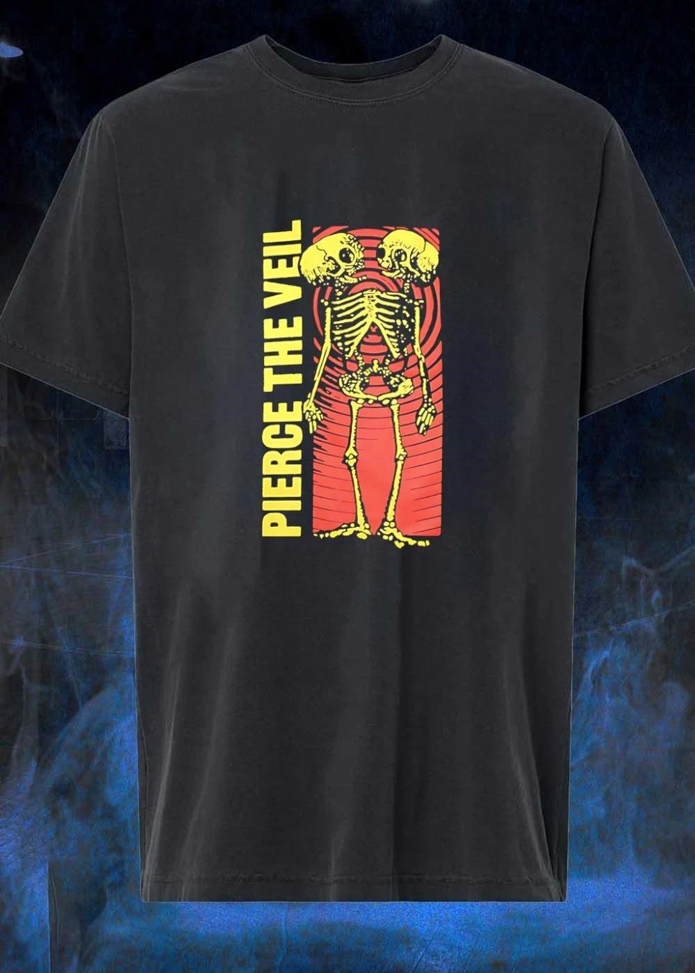 Pierce The Veil Two-Headed Skeleton Red Target 2026 Merch Shirt