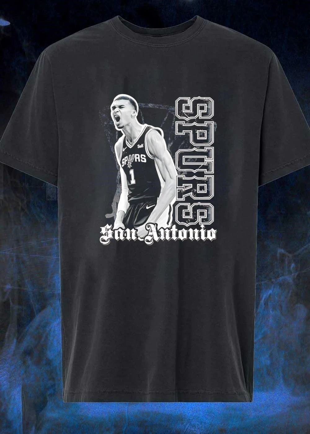 Victor Wembanyama Roaring San Antonio Spurs T-Shirt