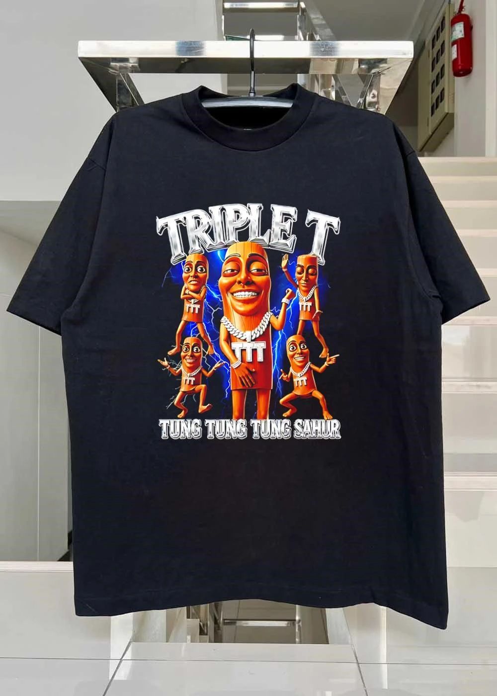 Triple T Tung Tung Tung Sahur Wooden Character shirt