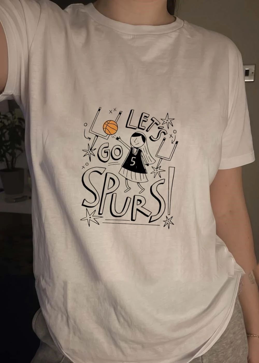 Let’s Go Spurs Basketball Girl shirt