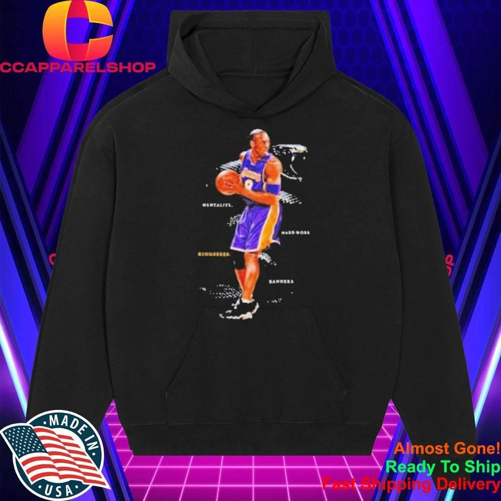 Mamba Mentality Los Angeles Lakers Mentality Rings Hard Work Banners Shirt