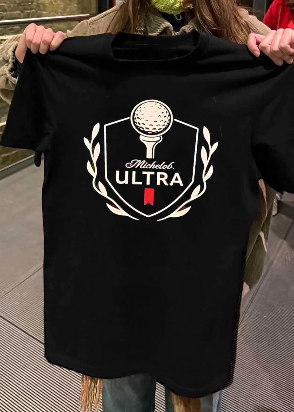 Michelob Ultra Golf Ball Shield Logo Apparel T-Shirt