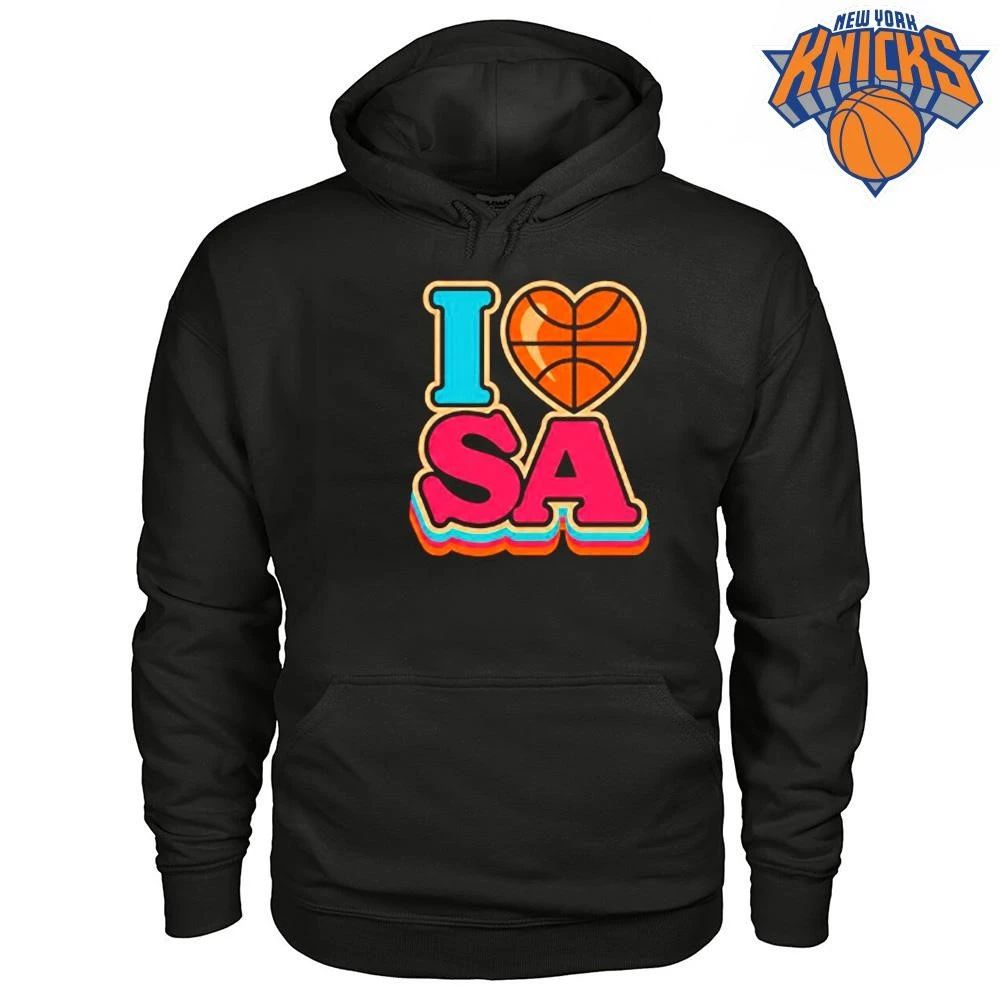 Retro I Heart SA Basketball San Antonio Heart Graphic T Shirt