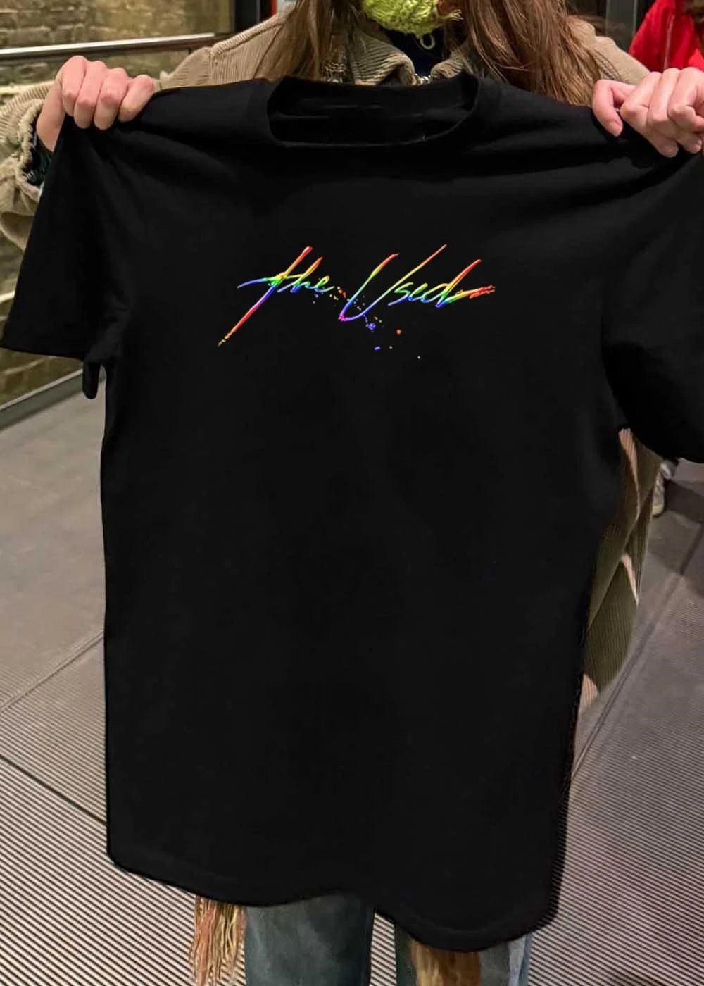 Rainbow The Used Logo Music Band T-Shirt