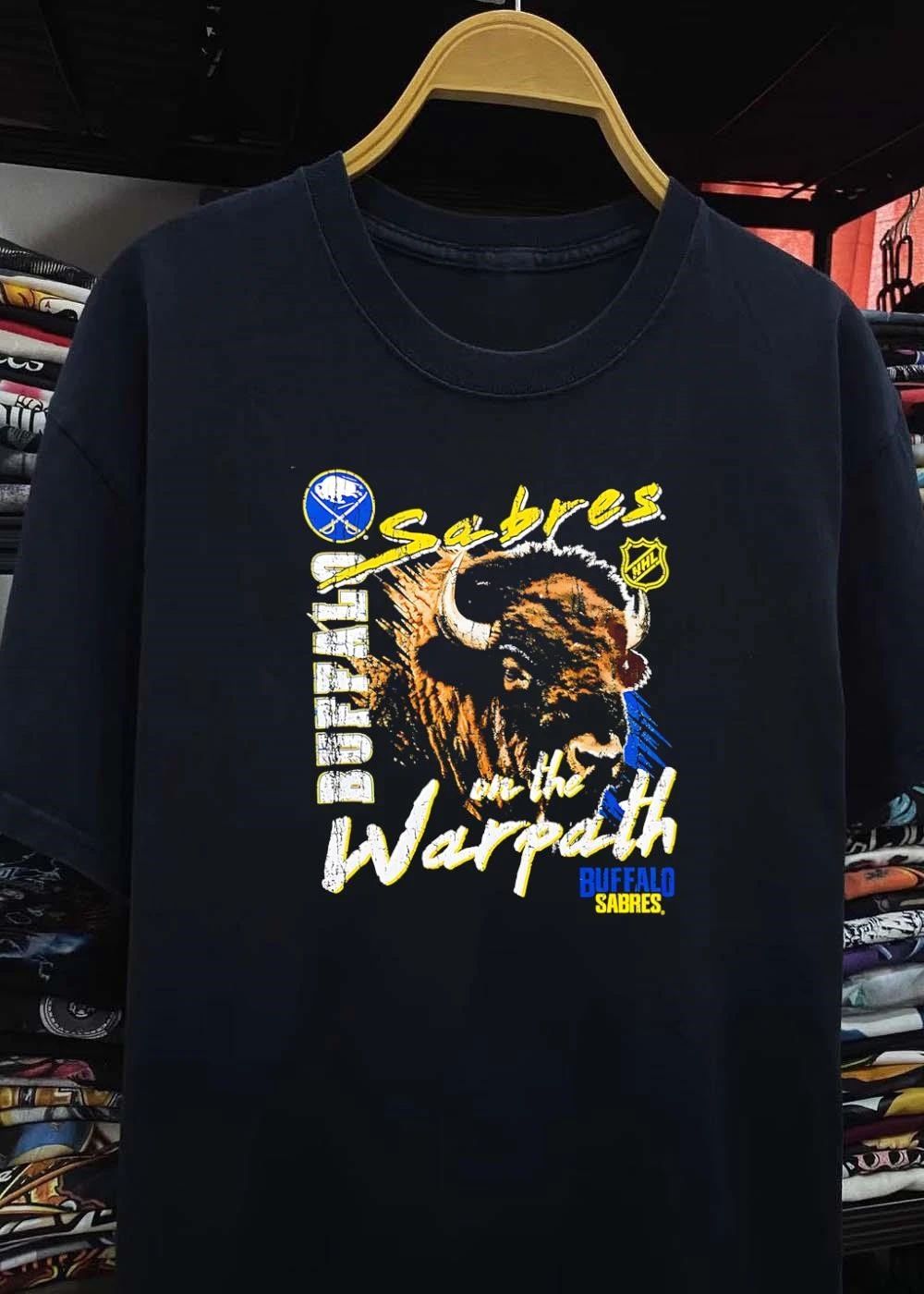Buffalo Sabres On The Warpath NHL Ice Hockey Distressed Buffalo Logo shirt