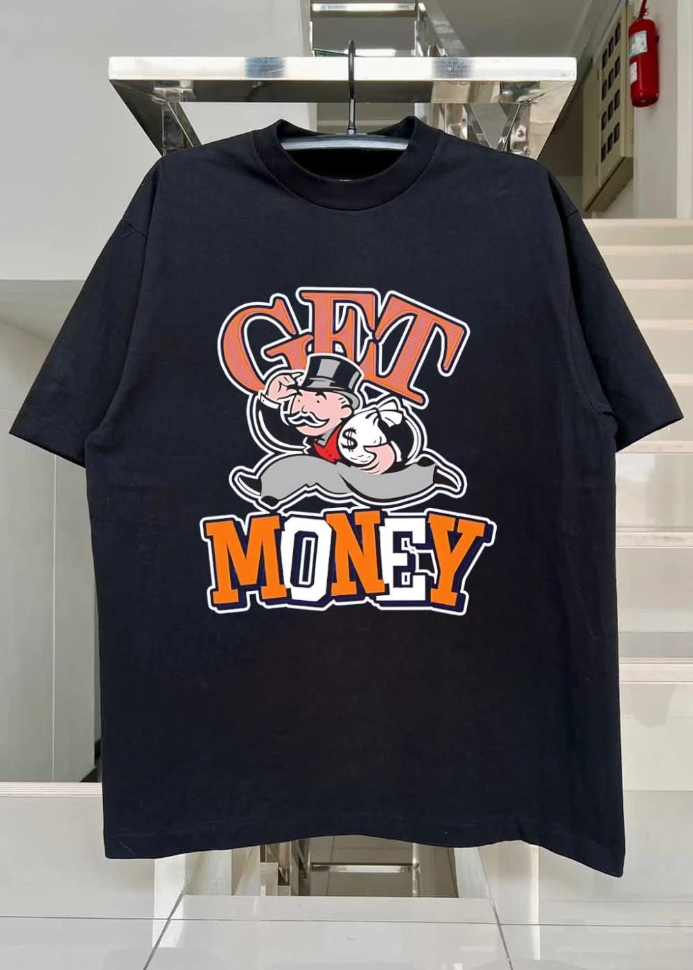Rich Monopoly Man Hustling Get Money T-Shirt