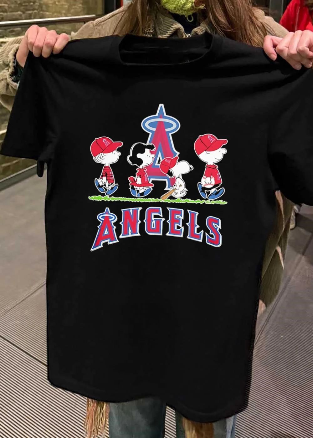 Peanuts Gang and Baseball Angels T-Shirt