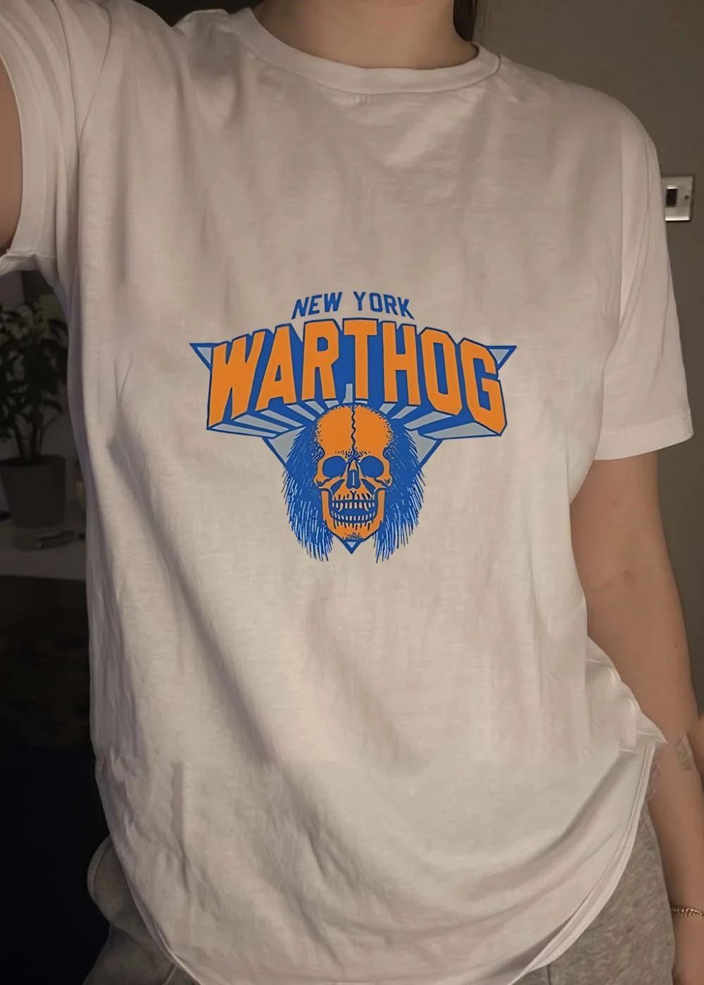 New York Warthog Skull Graphic New York Warthog T-Shirt