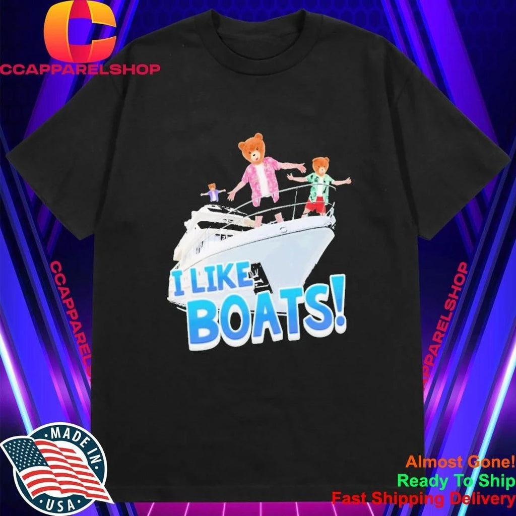 Bearhead I Like Boats Airplane Mode Shirt
