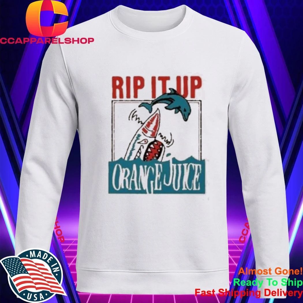 Rip It Up Orange Juice Post Punk Dolphin Shark Shirt