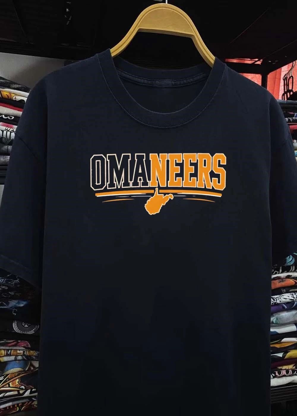 West Virginia Sports Apparel Omaneers West Virginia Map T-Shirt