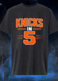 Knicks In 5 Big Text T-Shirt
