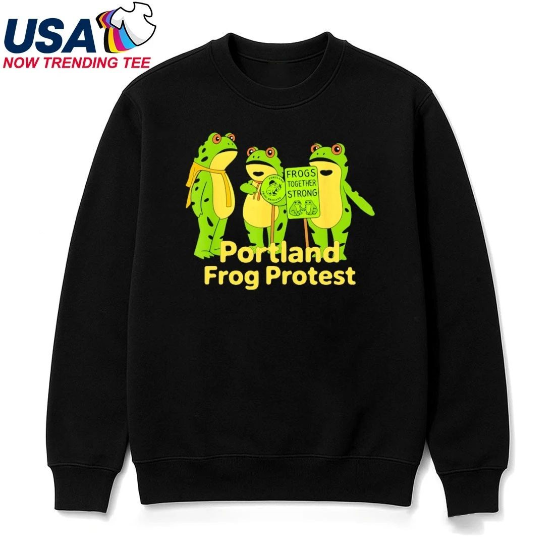 Portland Frog Protes Frogs Together Strong Anti ICE Anti Trump Shirt