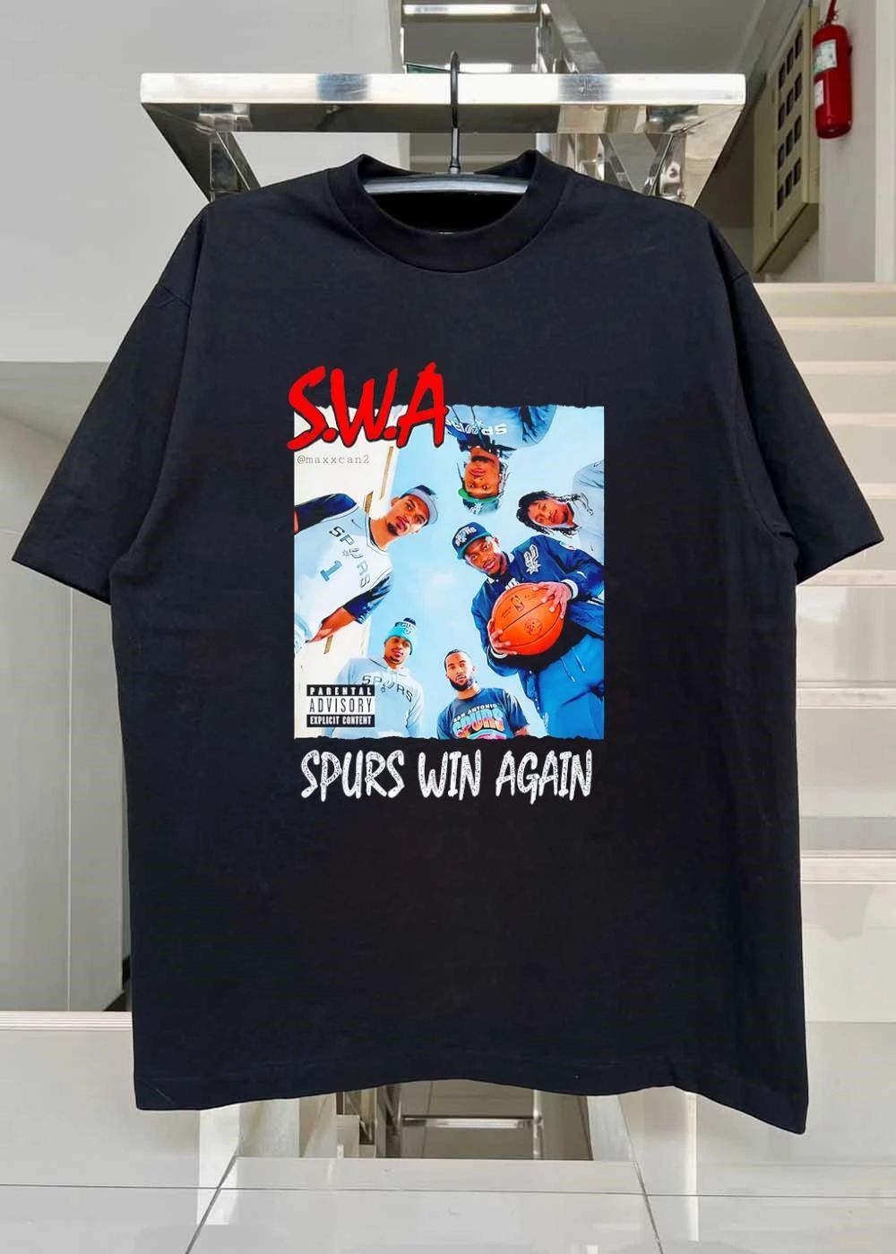 Maxxcan2 San Antonio Spurs Players SWA Spurs Win Again NBA T-Shirt