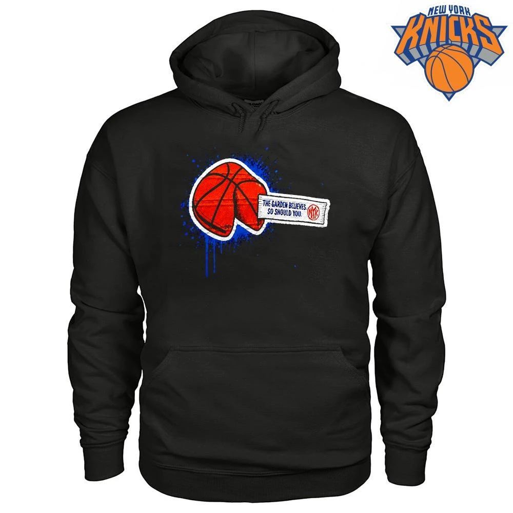 The Garden Believes Fortune Cookie New York Knicks Black Shirt