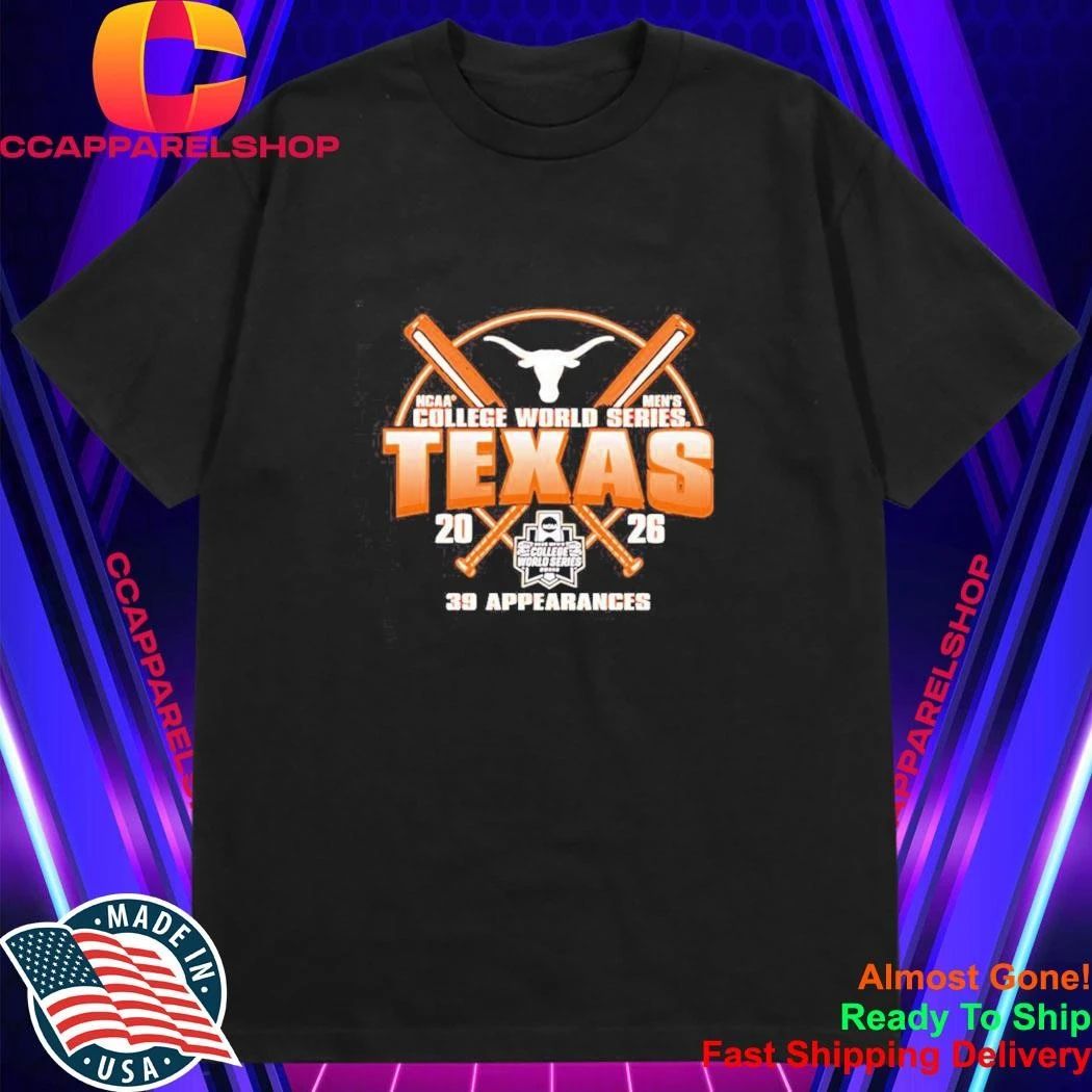 Texas Longhorns NCAA College World Series 39 2026 Shirt