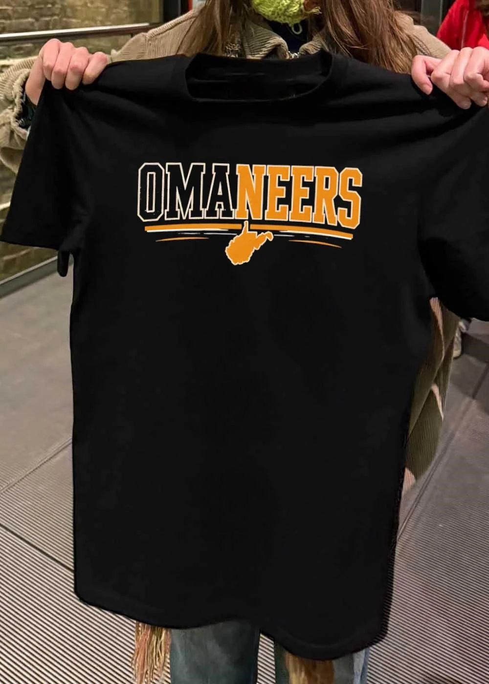 West Virginia Sports Apparel Omaneers West Virginia Map T-Shirt