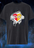 KC Chiefs Indiana Pacers Heart Ripped Open T-Shirt