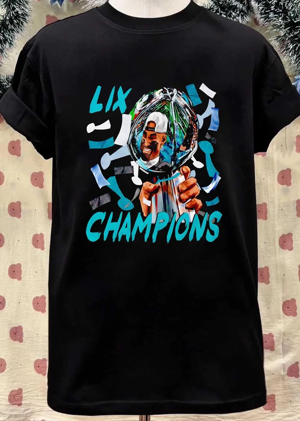 Jalen Hurts Image In Cup Champions Lix shirt