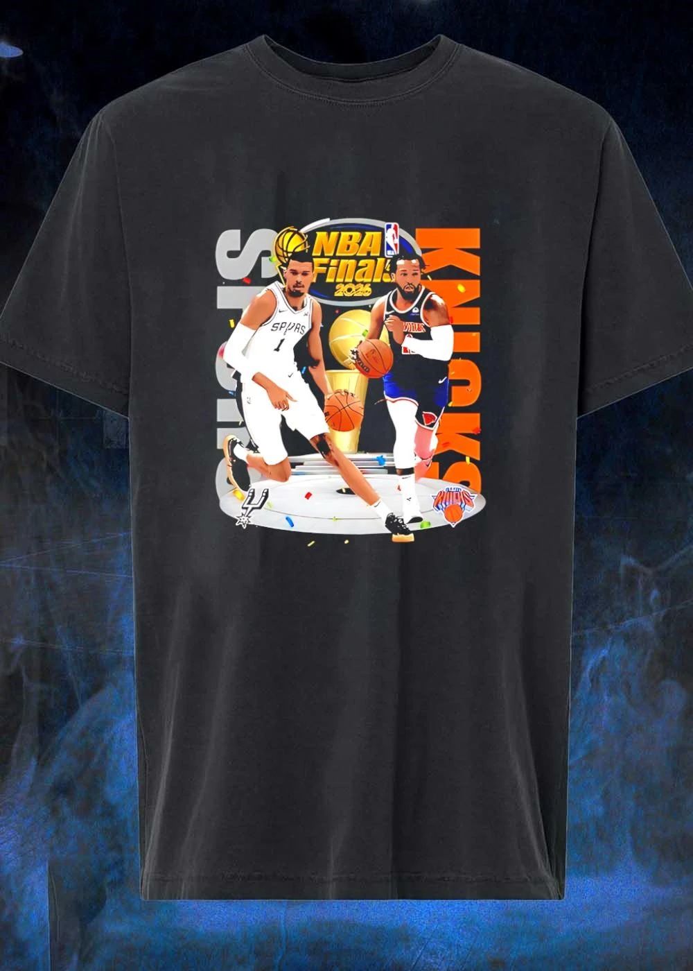 NBA Finals 2026 Spurs Vs Knicks Jalen Brunson Victor Wembanyama Basketball shirt