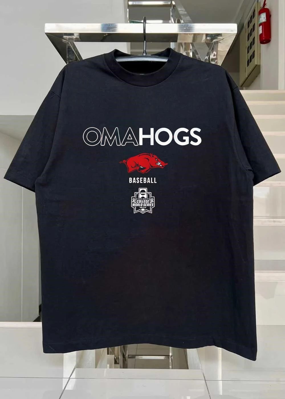 Arkansas Baseball Omahogs 2026 MCWS shirt