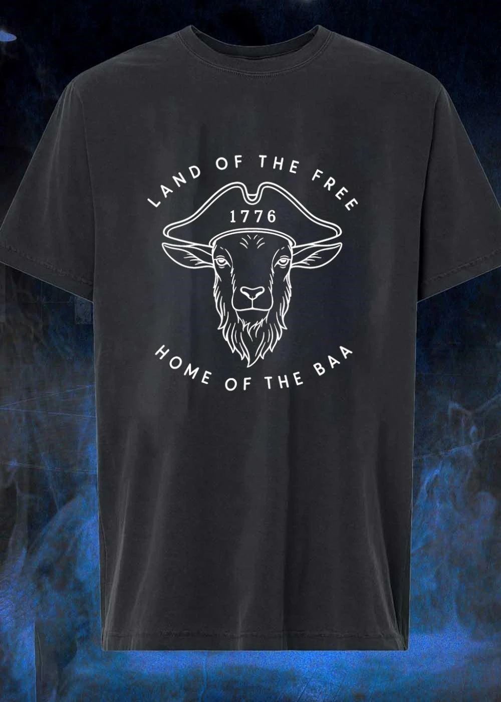 1776 Apparel Land of the Free Home of the BAA Goat T-Shirt