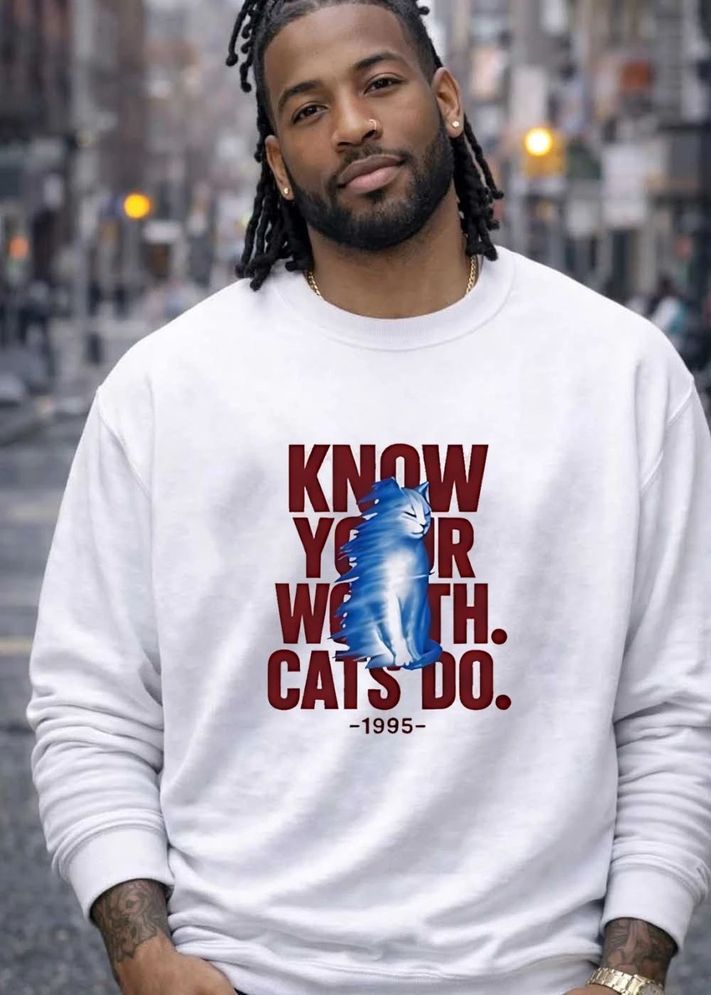 Know Your Worth Cats Do 1995 shirt