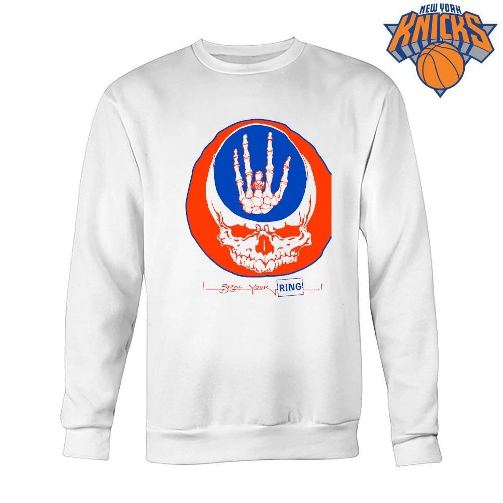 New York Knicks Champions NBA 2026 Steal Your Ring Grateful Dead Skull Shirt