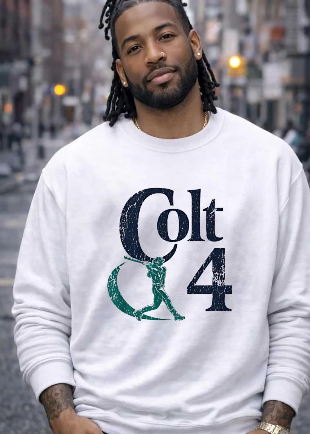 MLBPA Colt 45 Baseball Player Swinging Bat Colt 45 Houston Astros T-Shirt