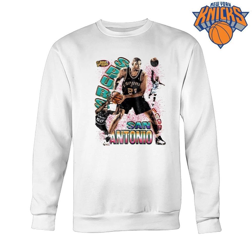San Antonio Spurs Tim Duncan 1999 NBA Finals Retro Basketball Legends Vintage Graphic NBA Finals 2026 Shirt