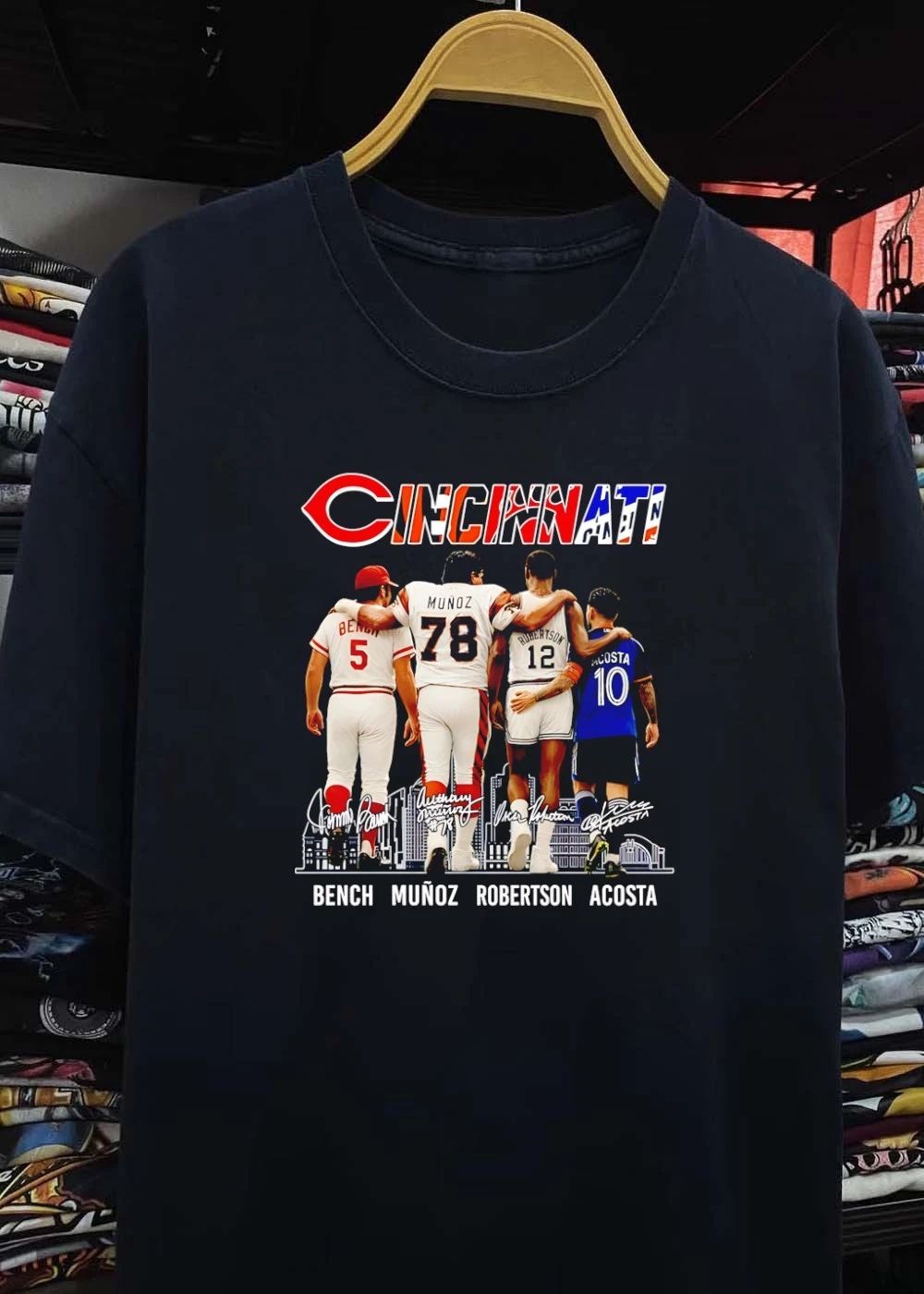 Cincinnati Bench 5 Munoz 78 Robertson 12 Acosta 10 shirt