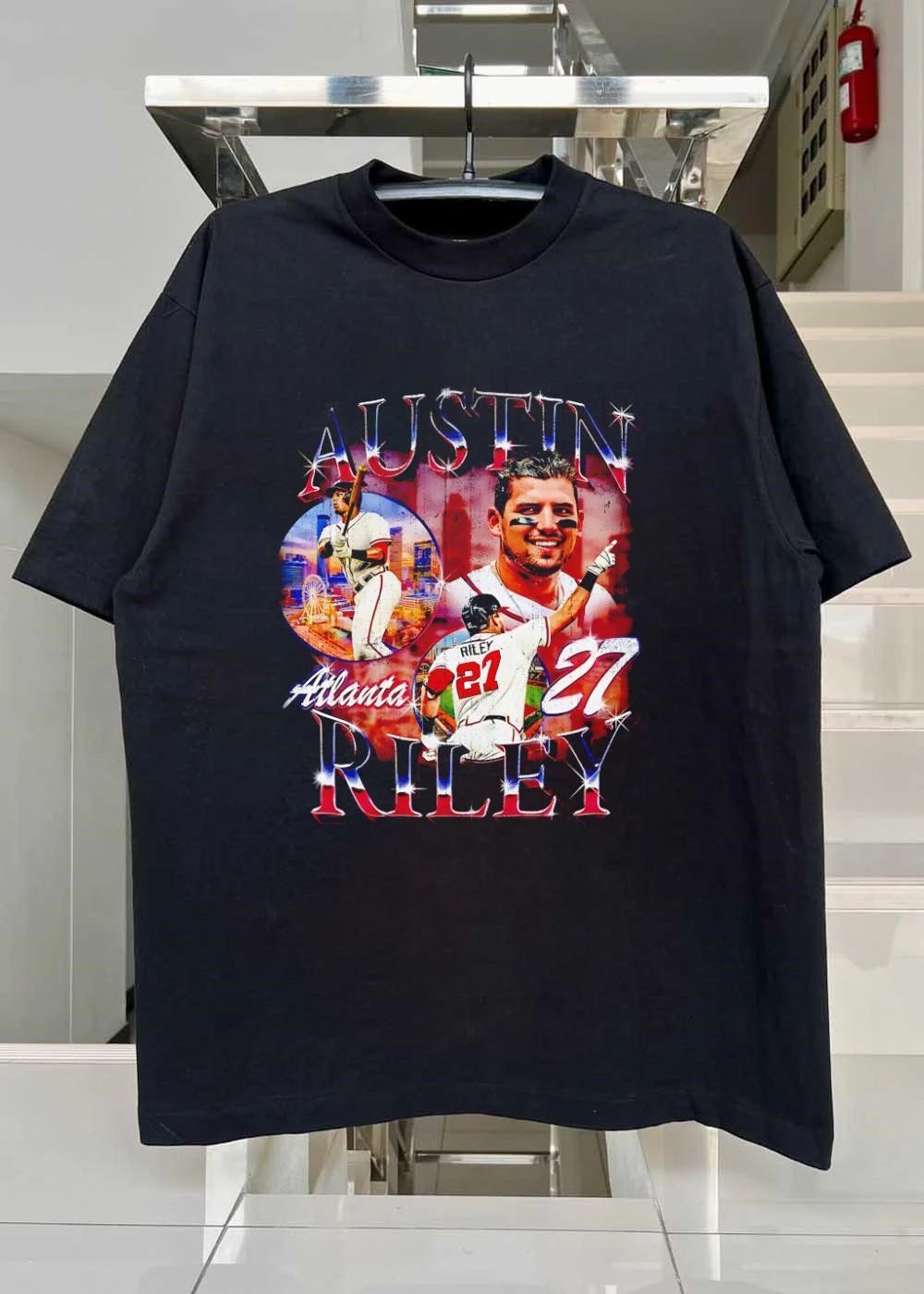 Jomboy Players Austin Riley Atlanta Braves T-Shirt