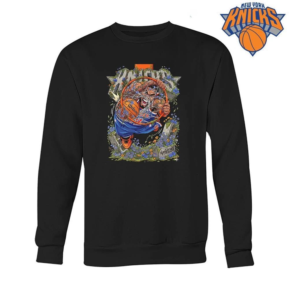 New York Knicks Champions NBA 2026 Slam Dunk Wilson Basketball Floral Manifest1988 Basketball Shirt