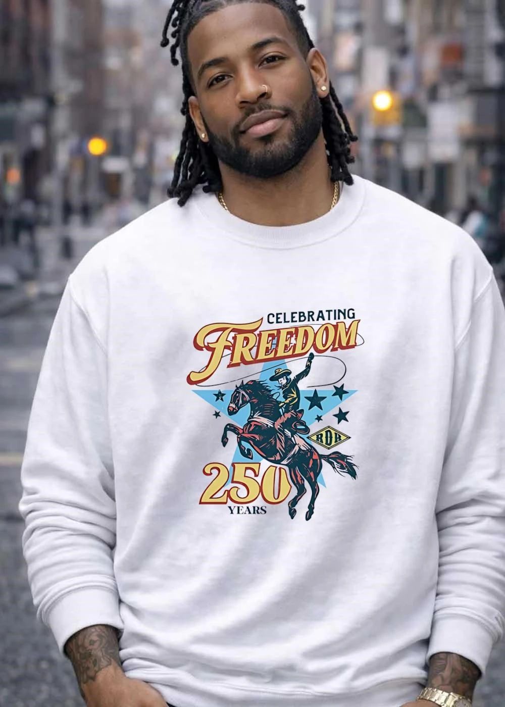 Celebrating Freedom 250 Years Cowboy RDR T-Shirt