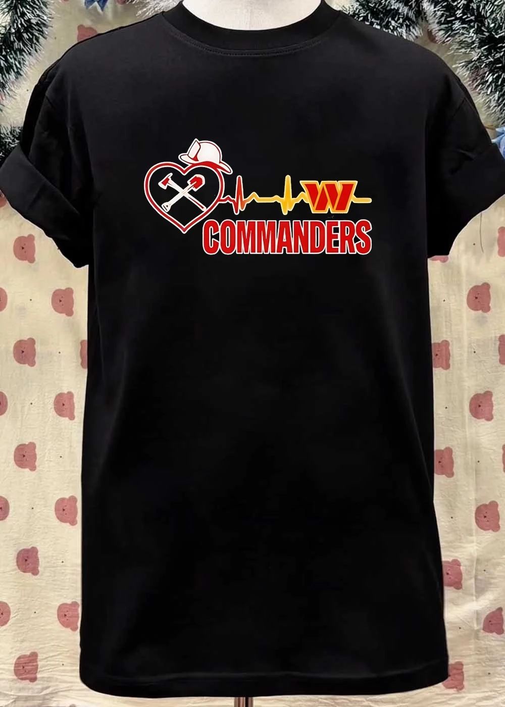 Washington Commanders Football 2026 heart rate shirt