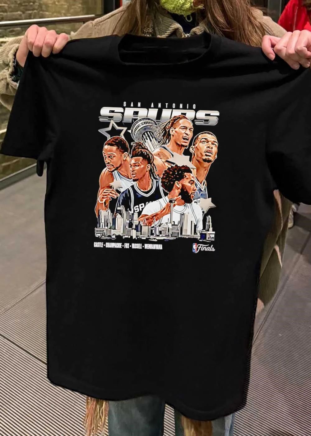 Castle Champagnie Fox Vassell Wembanyama San Antonio Spurs T-Shirt